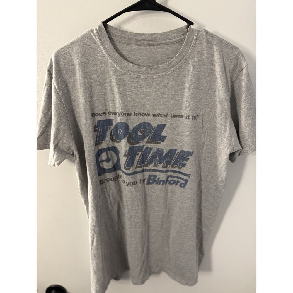 Binford Tools Shirt Mens Large Gray Home Improvement TV Show 90s Graphic Tee M